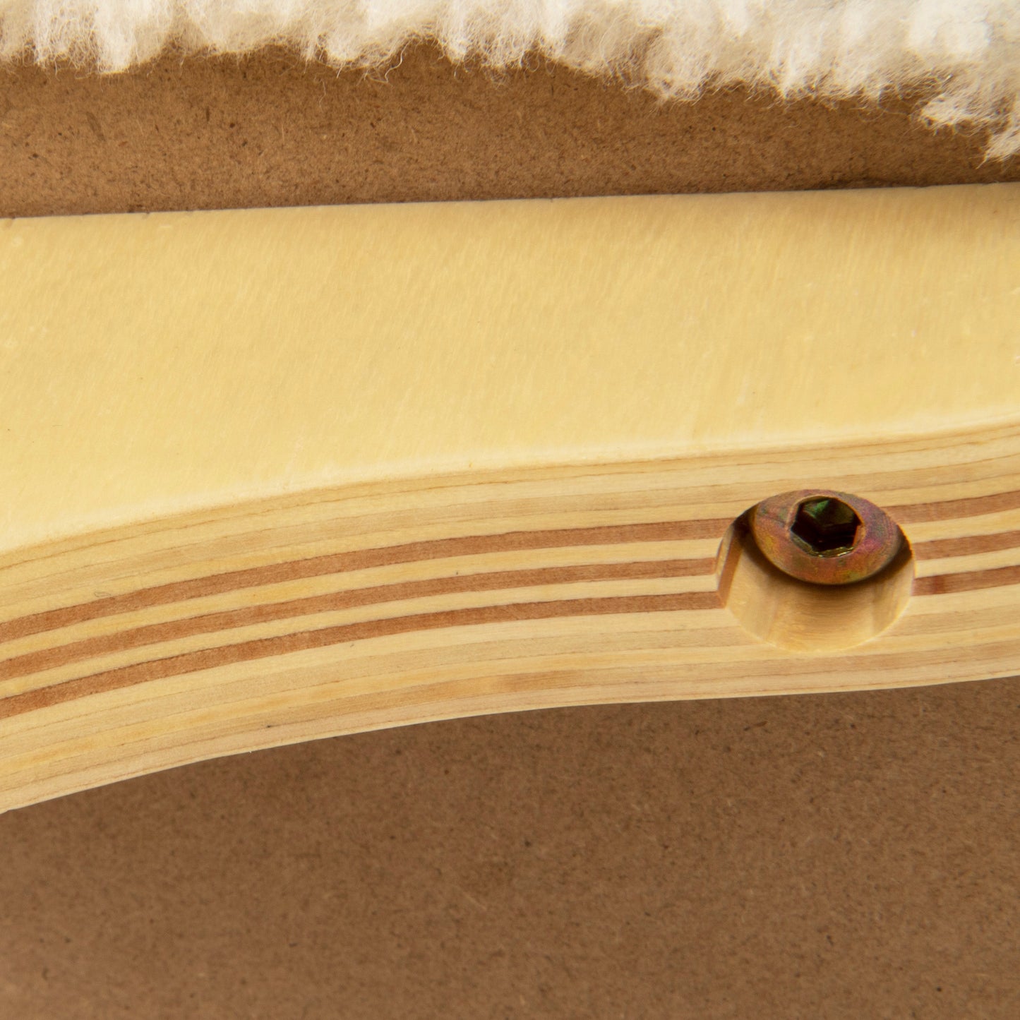 SmartyKat - Paw Perch Wooden Window Cat Perch with Padded Cream Sherpa Cover