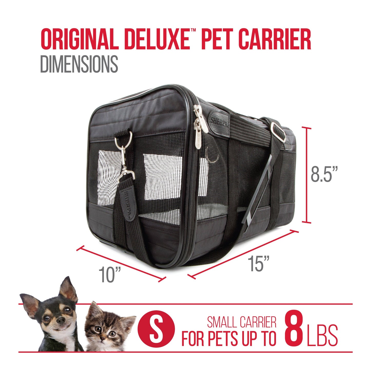 Sherpa - Original Deluxe Lattice Stitch Travel Bag Pet Carrier