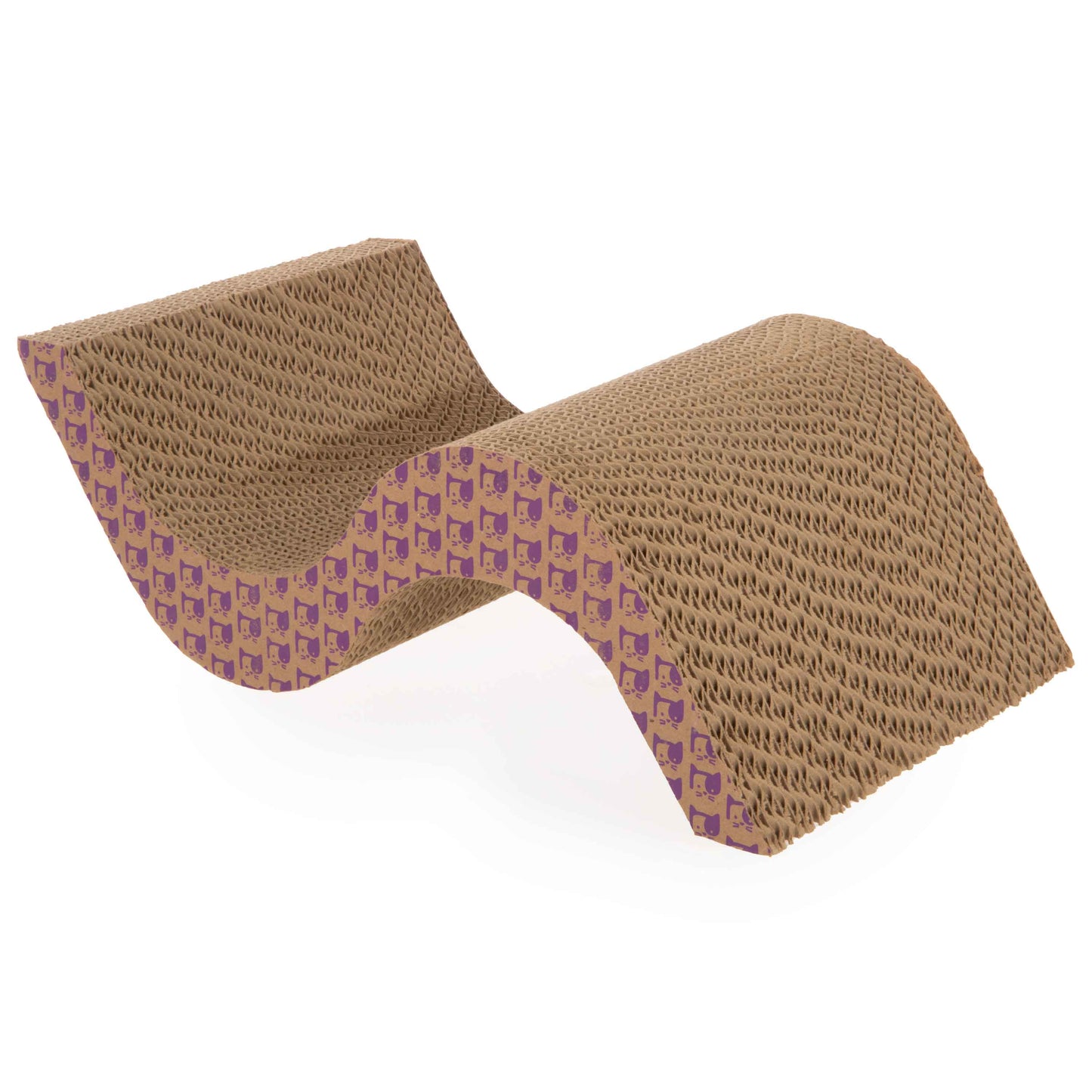 SmartyKat Super Scratcher+ Scroll with Catnip Infusion Technology Corrugate Cat Scratcher, Hideout, and Lounge