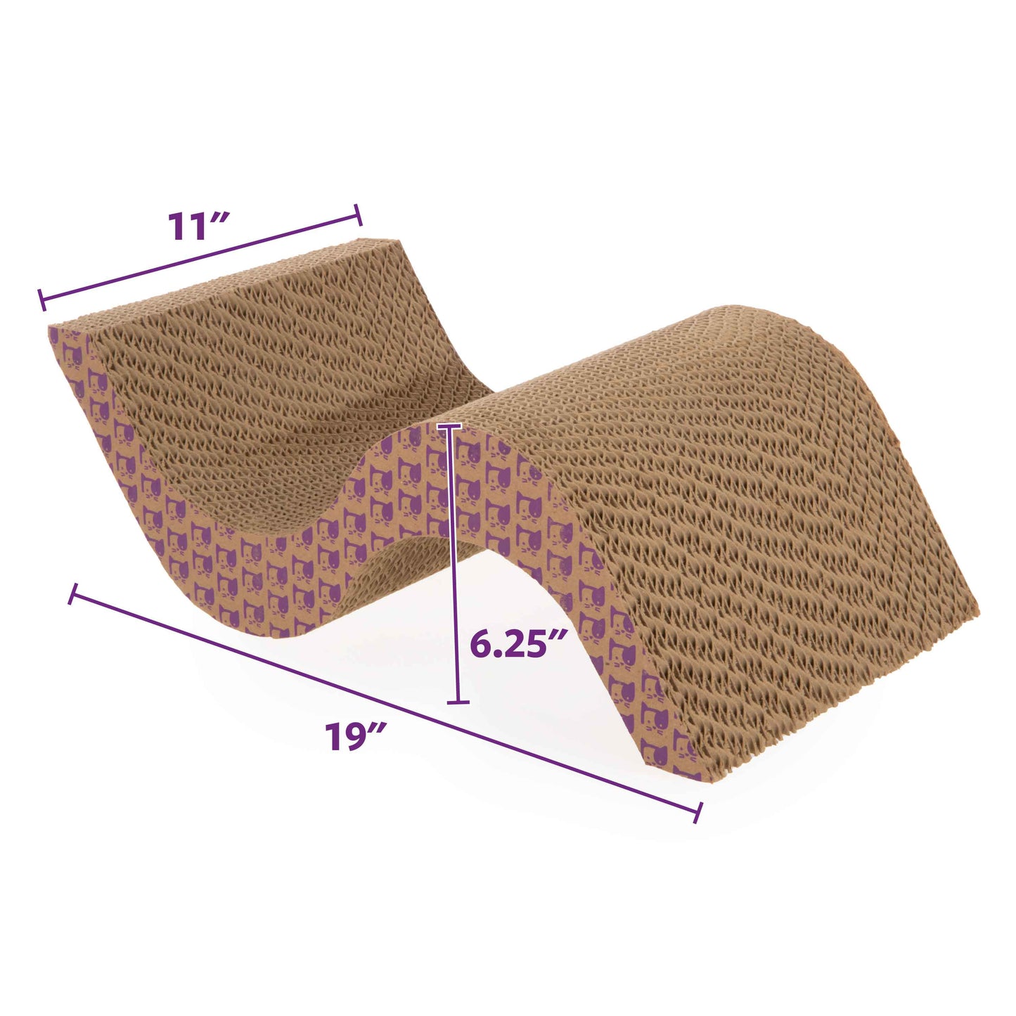 SmartyKat Super Scratcher+ Scroll with Catnip Infusion Technology Corrugate Cat Scratcher, Hideout, and Lounge