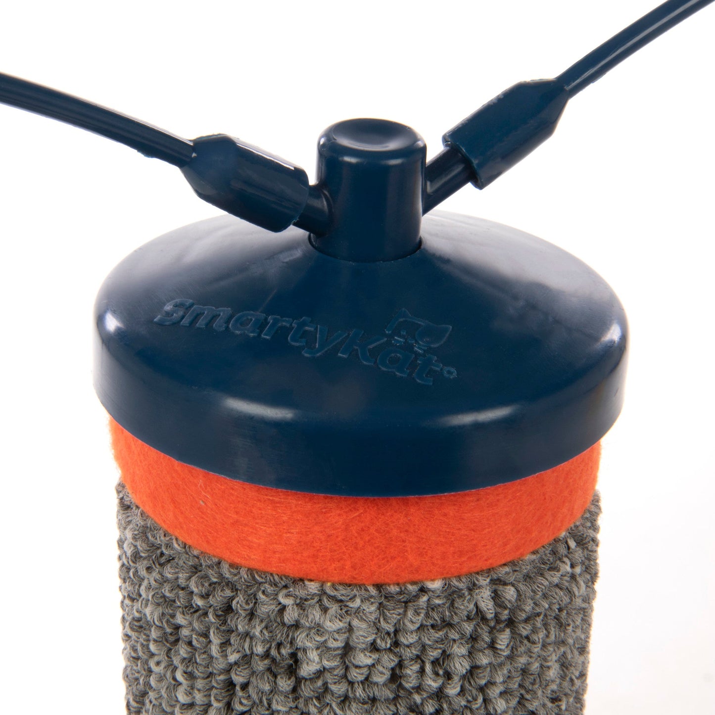 SmartyKat - Scratch 'N Spin Carpet Scratching Post with Spinning Wand Toys for Cats & Kittens