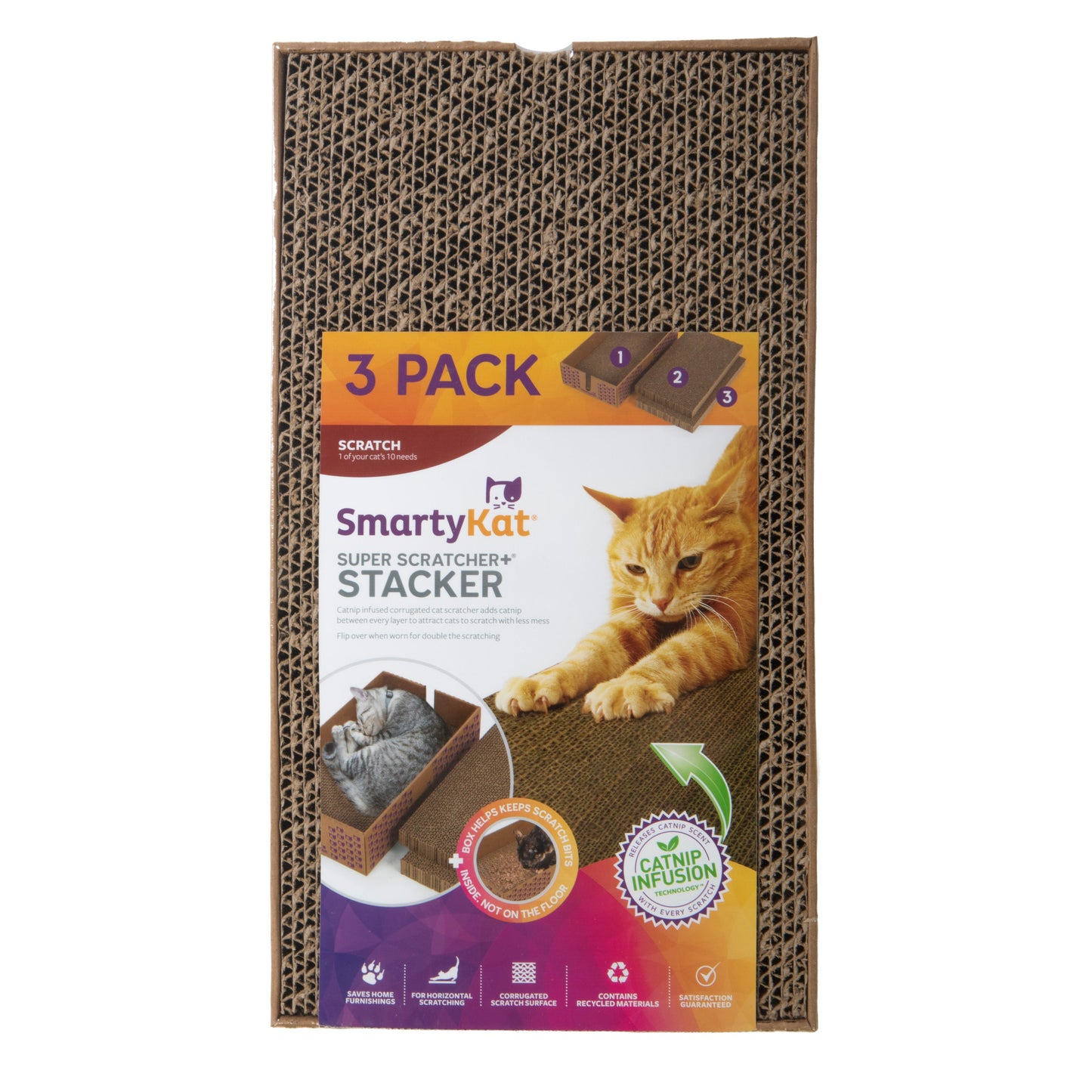SmartyKat Super Scratcher+ Stacker