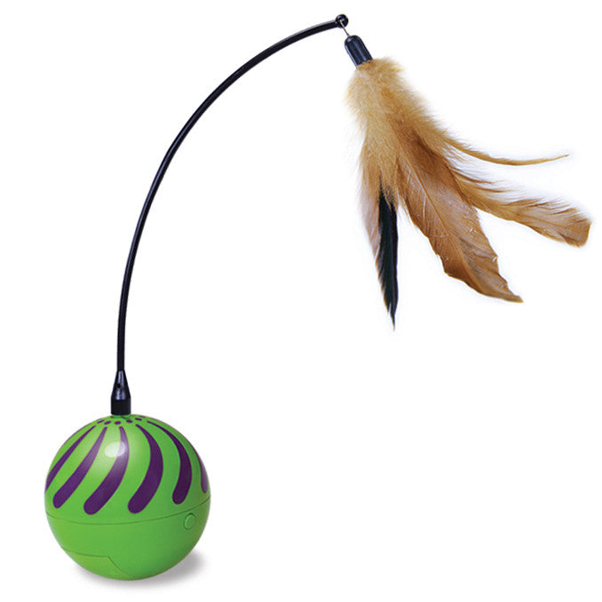SmartyKat - Feather Whirl Electronic Motion Wand Toys for Cats & Kittens