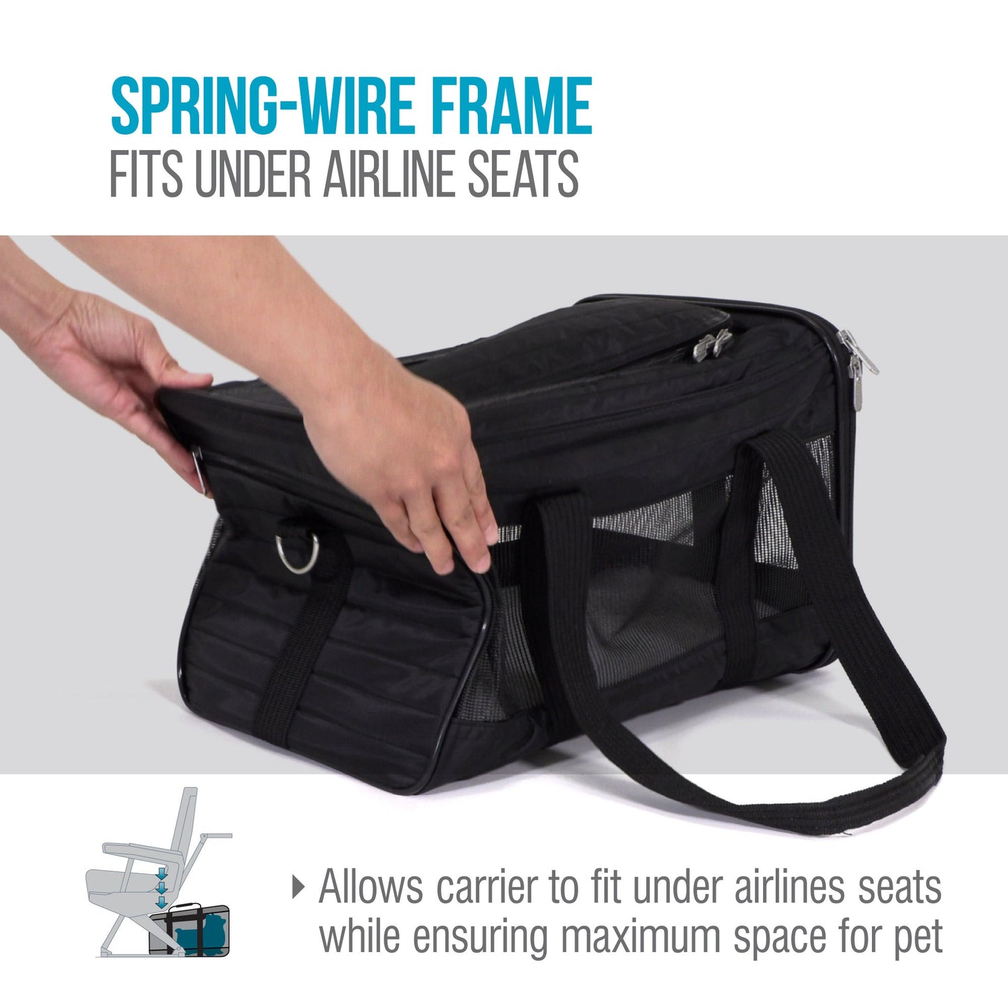 Sherpa - Original Deluxe Lattice Stitch Travel Bag Pet Carrier