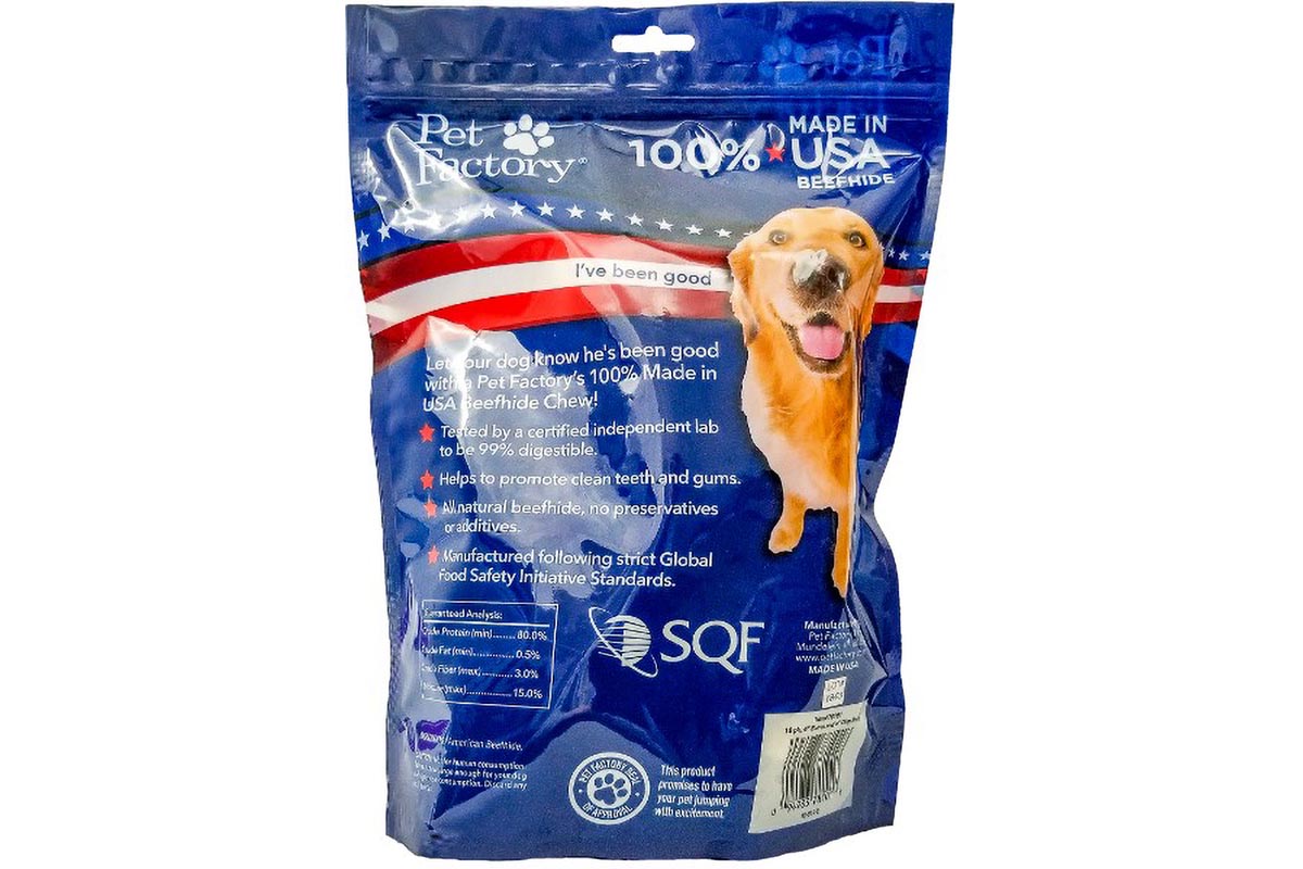 Made in USA Beefhide Assorted (Beef & Chicken) - Variety (Bones & Chip Rolls), 25 pack