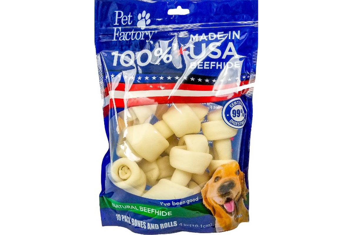 Made in USA Beefhide Assorted (Beef & Chicken) - Variety (Bones & Chip Rolls), 25 pack
