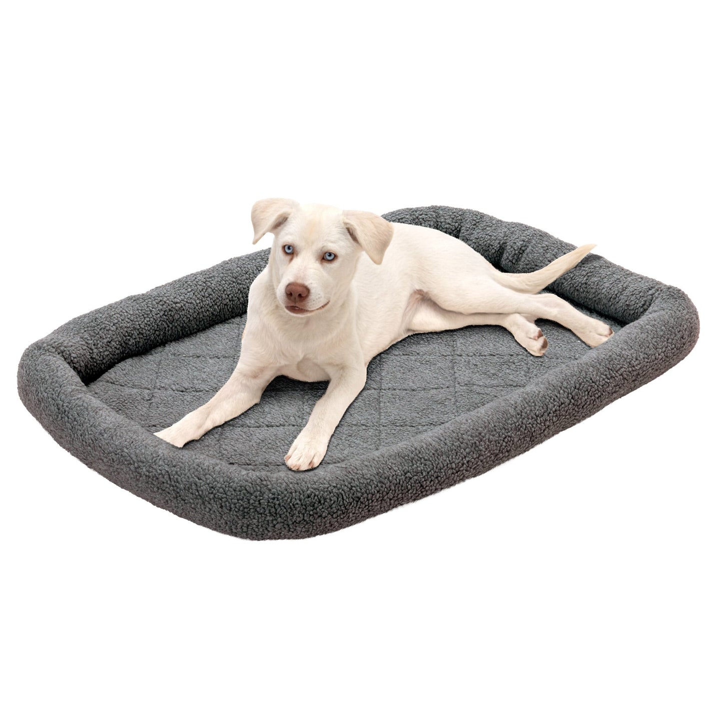 Bolster Bed for Kennels & Crates - Faux Lambswool