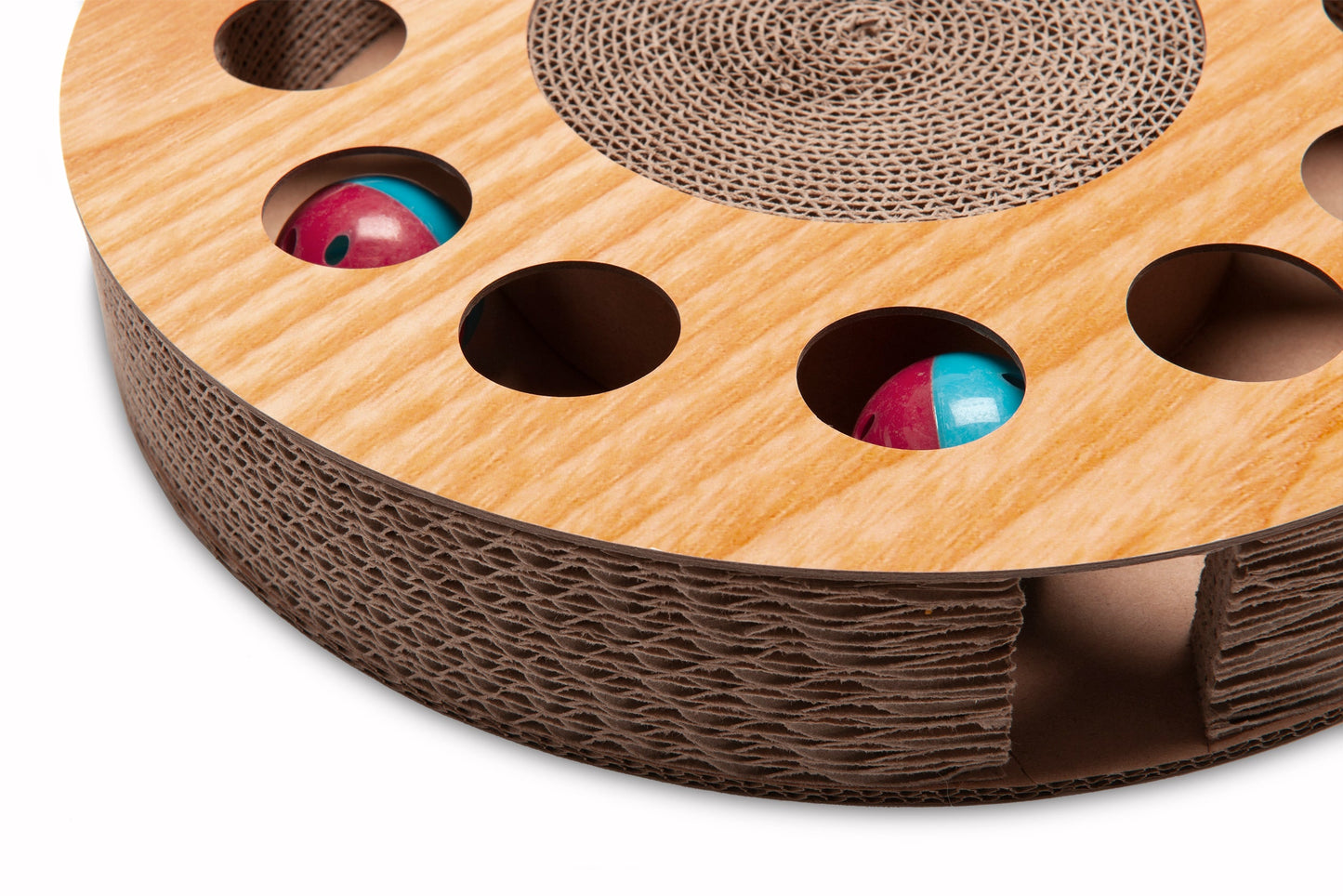 Busy Box Corrugated Cat Scratcher with Catnip