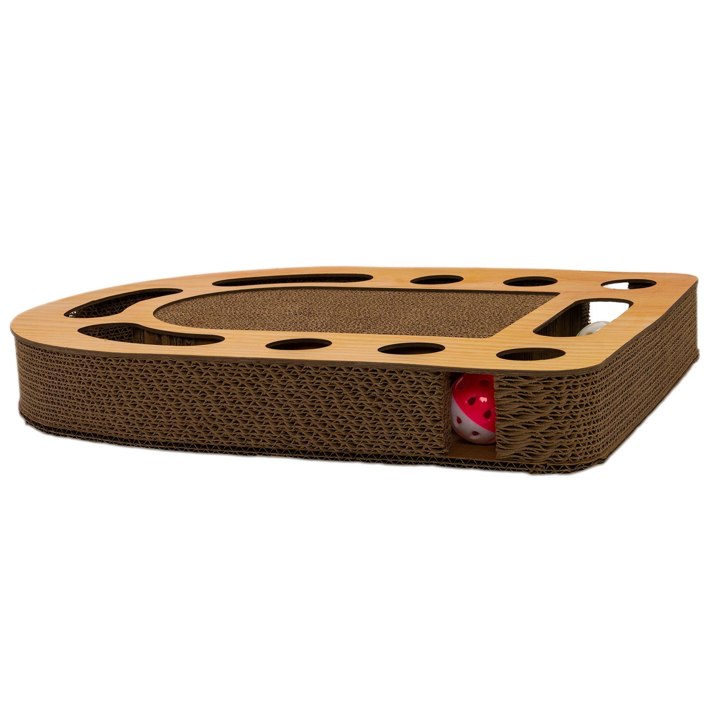 Busy Box Corrugated Cat Scratcher with Catnip