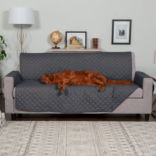 Water-Resistant Paw Print Reversible Furniture Protector