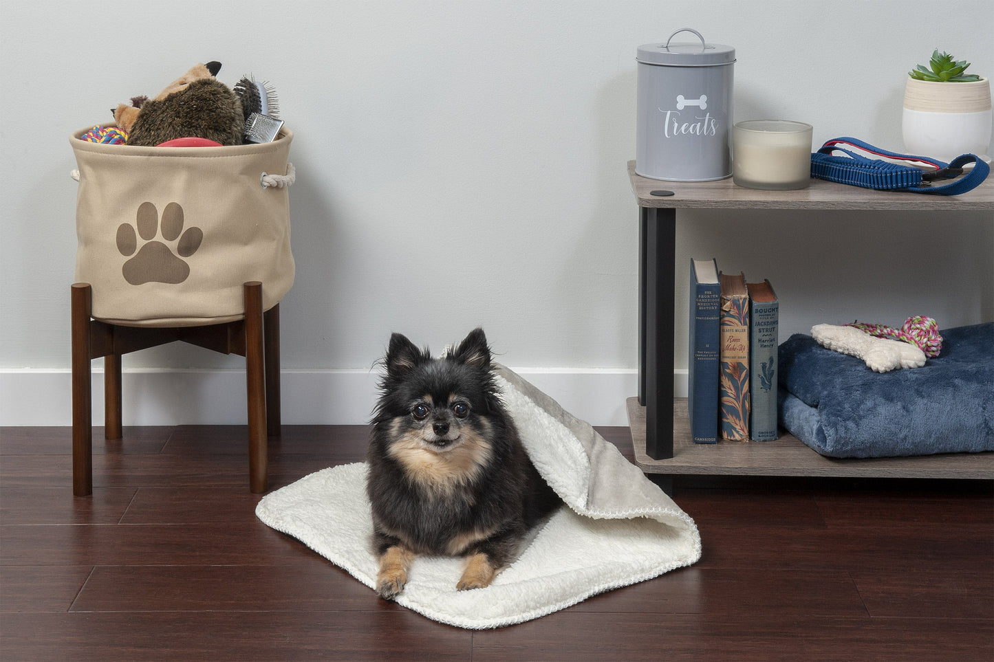 Waterproof Snuggly Warm Faux Lambswool & Terry Pet Throw Blanket