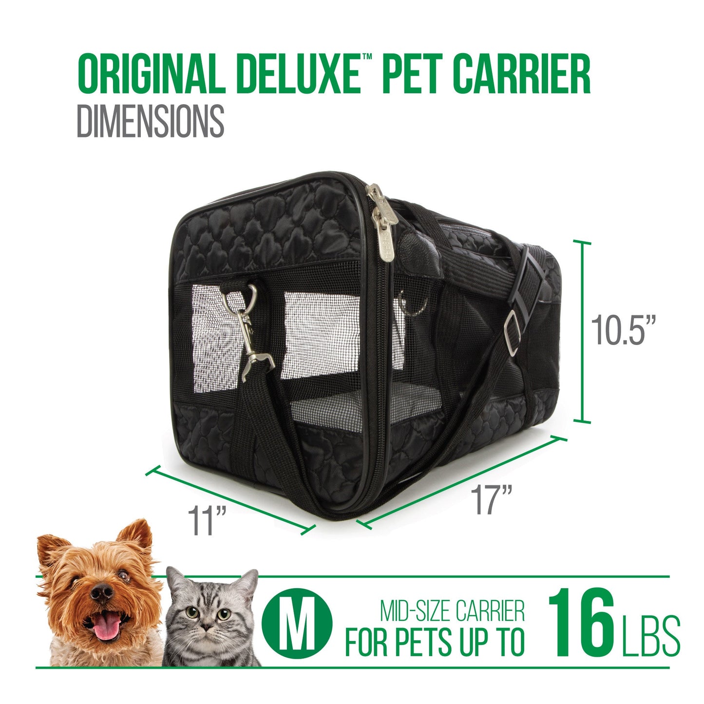Sherpa - Original Deluxe Lattice Stitch Travel Bag Pet Carrier