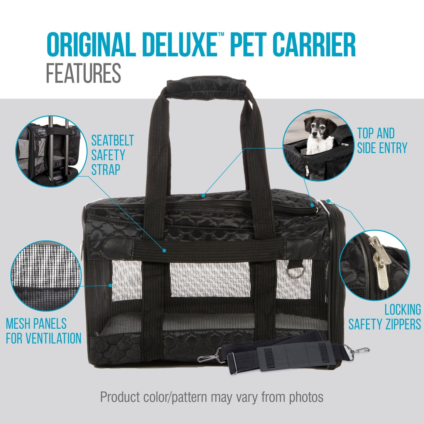 Sherpa - Original Deluxe Lattice Stitch Travel Bag Pet Carrier