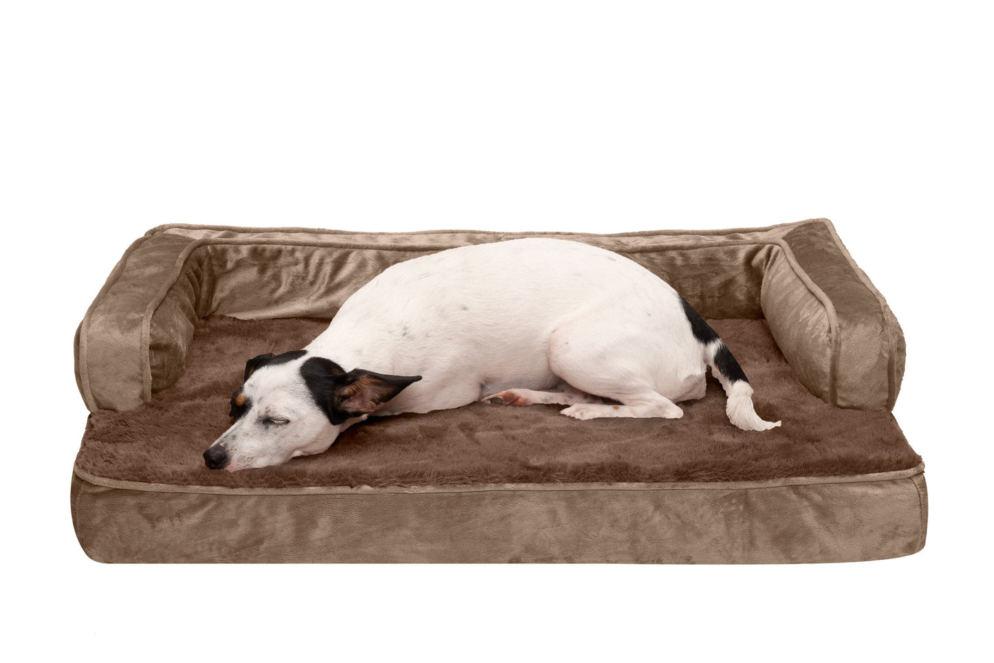 Sofa Dog Bed - Plush & Velvet Comfy Couch