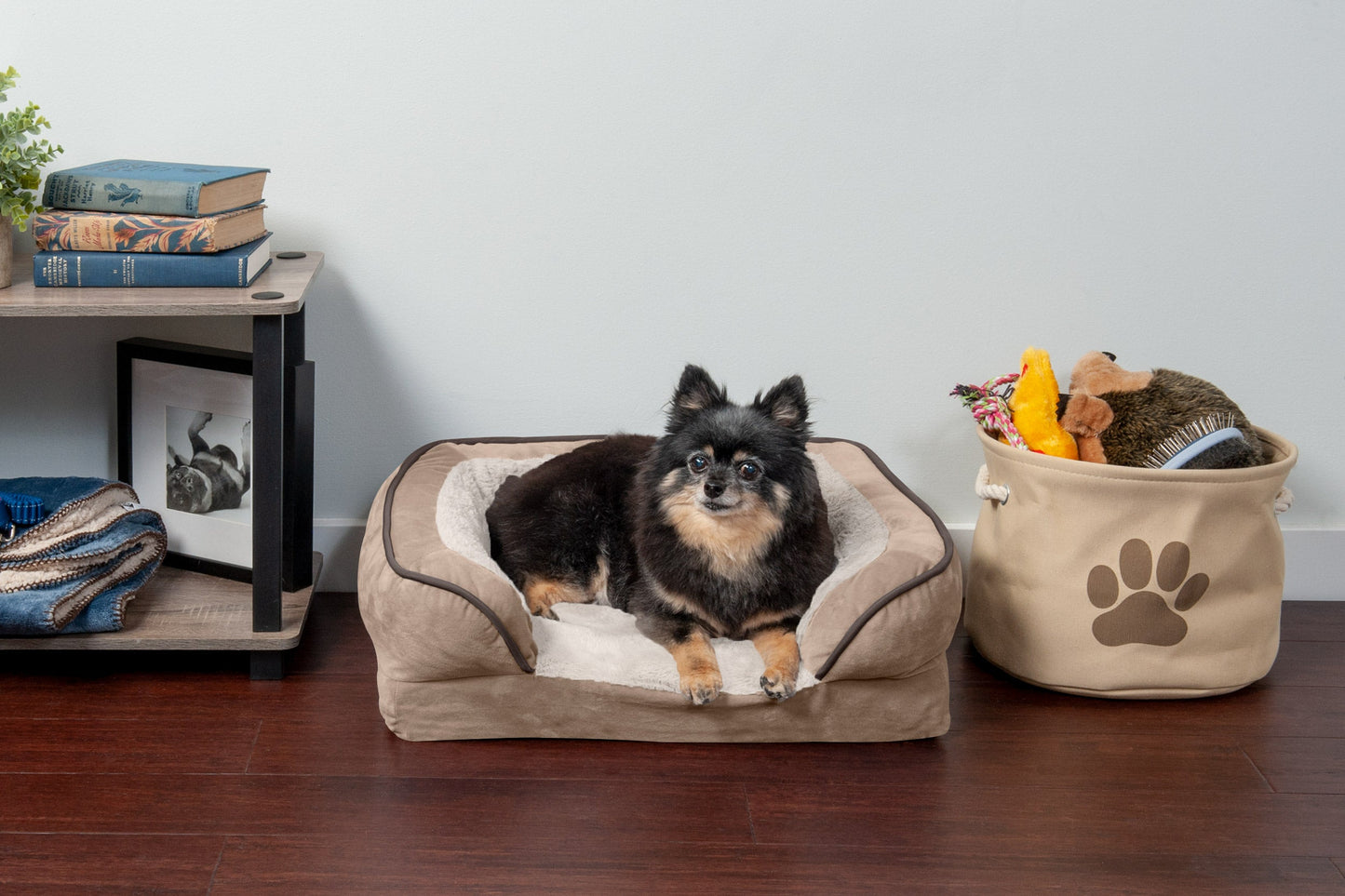 Sofa Dog Bed - Velvet Waves Perfect Comfort