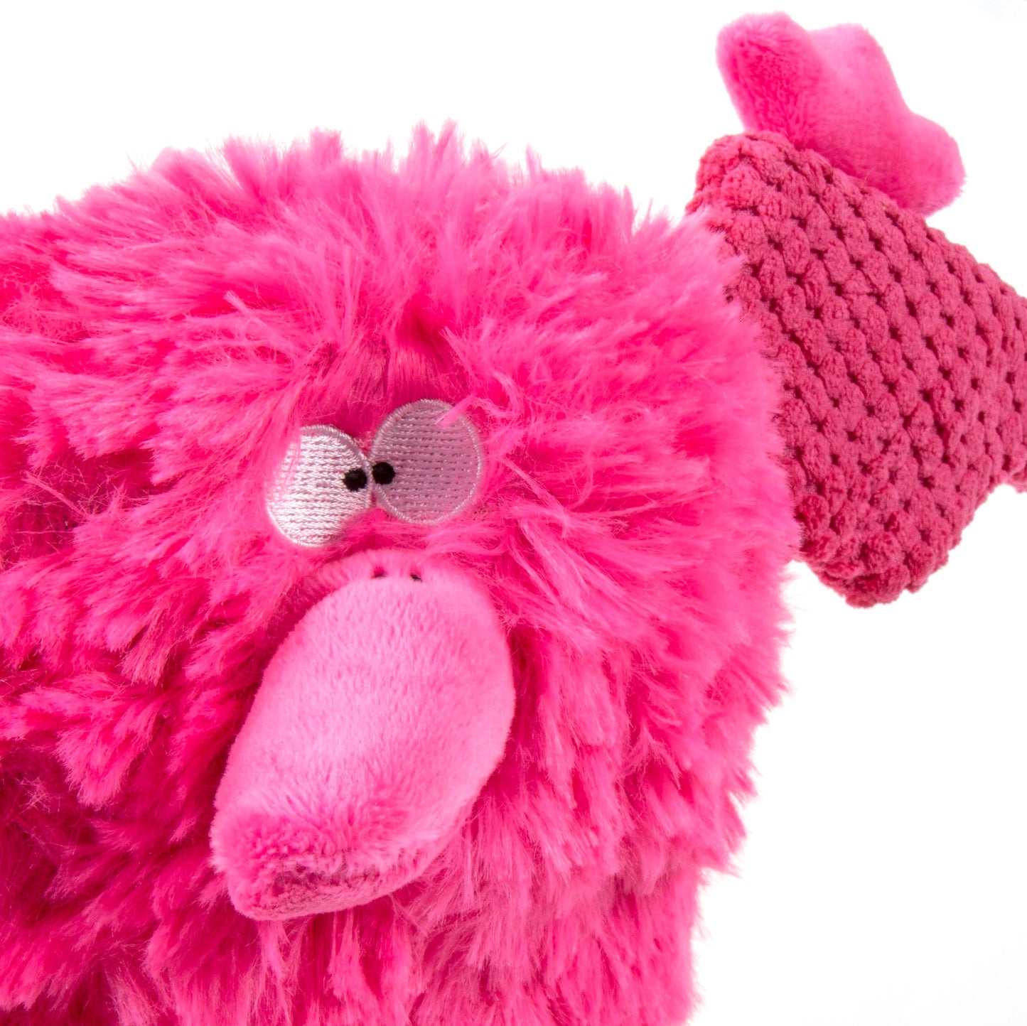 goDog - PlayClean Pterodactyl Dinosaur Squeaker Plush Dog Toy