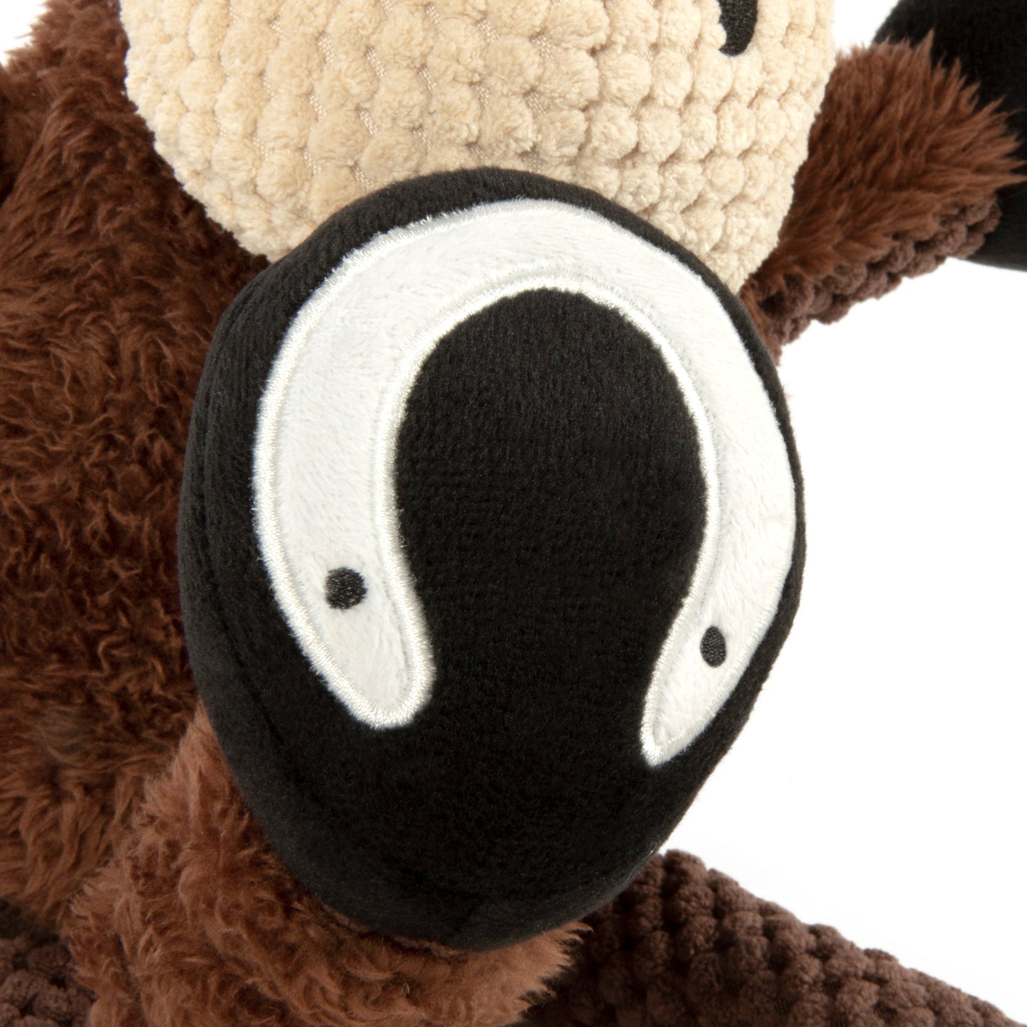 goDog - Checkers Squeaky Plush Dog Toy with Chew Guard Technology