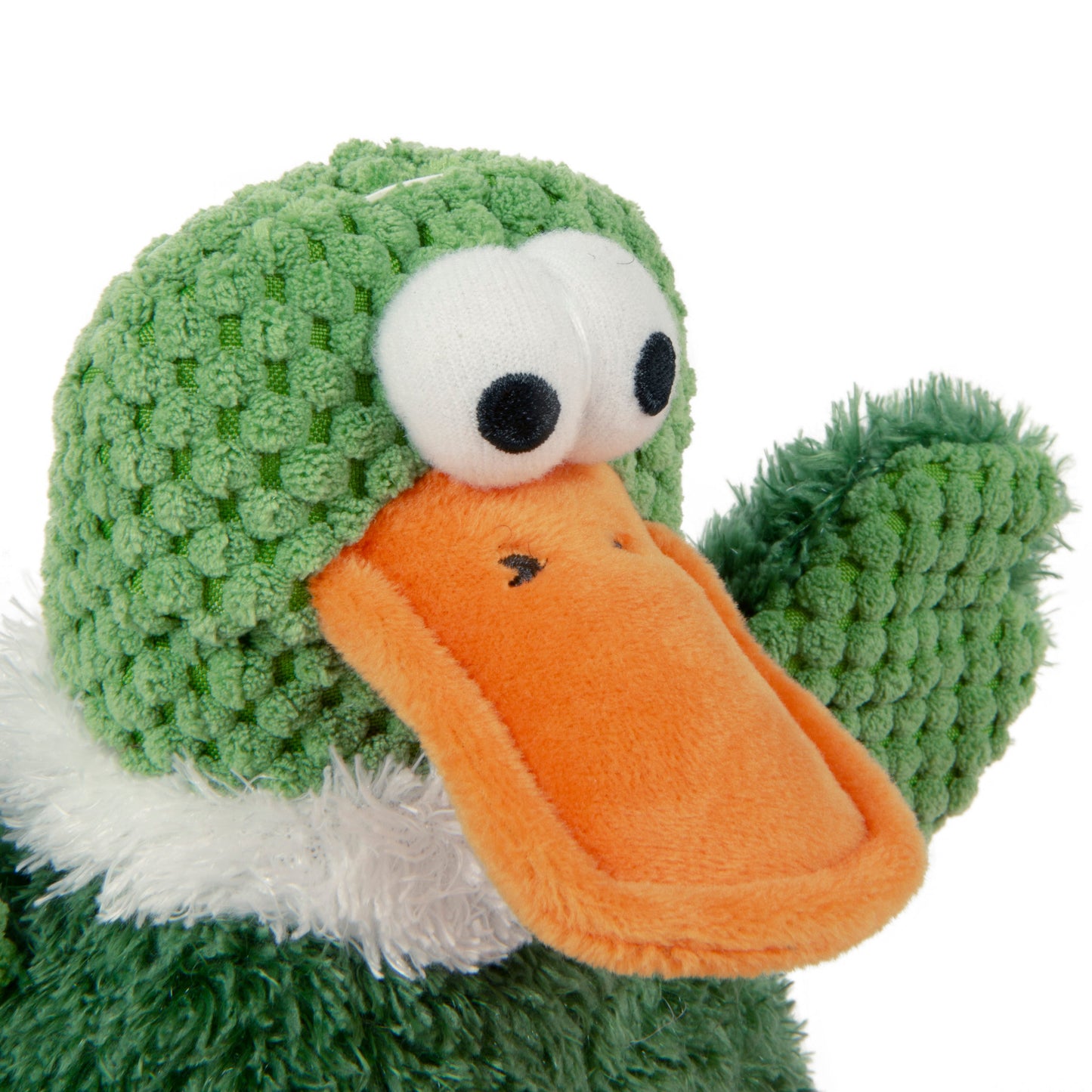 goDog - Checkers Squeaky Plush Dog Toy with Chew Guard Technology