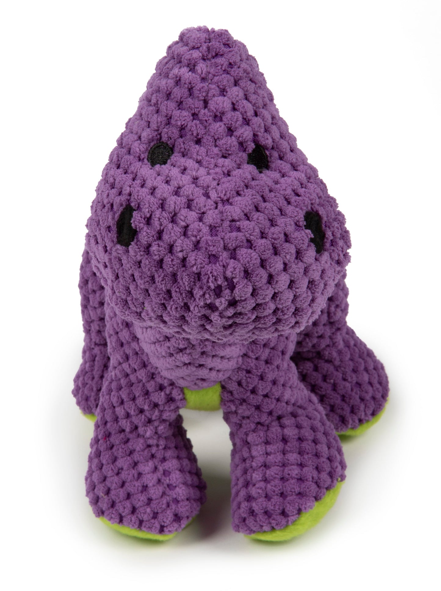 goDog - Dinos Bruto Checkers Squeaky Plush Dog Toy with Chew Guard Technology