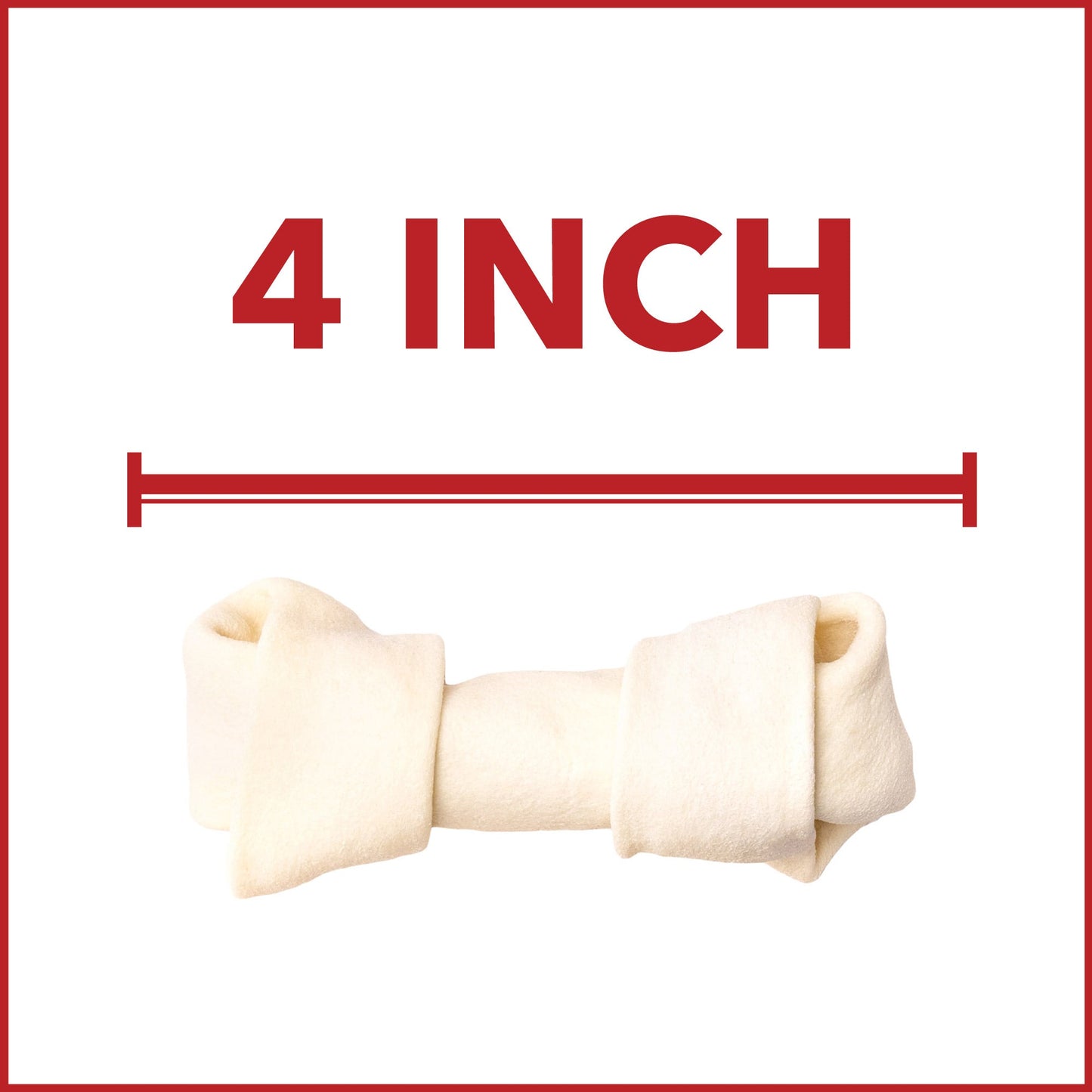 Pet Factory - Made in USA Beefhide Bone 4" Flavored Dog Treats