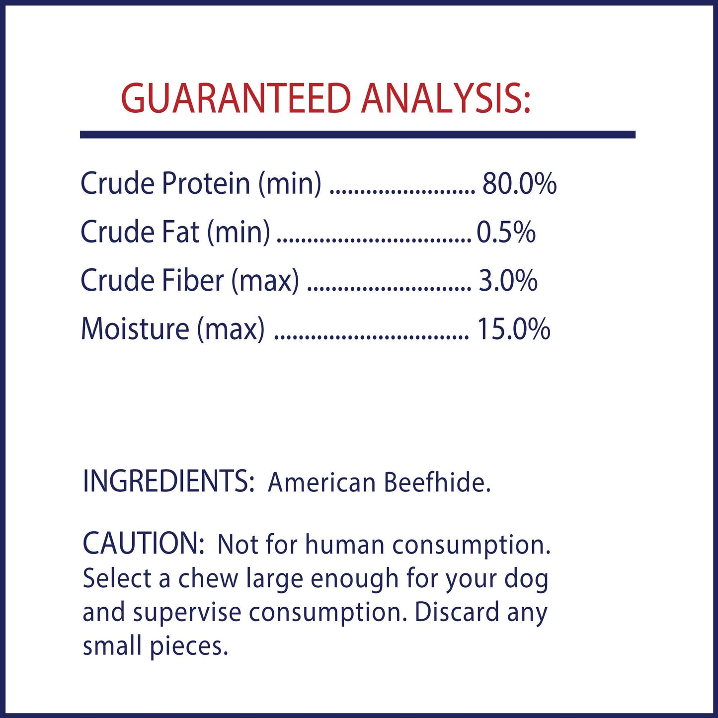 Pet Factory - Made in USA Beefhide Chips - 8oz, Flavored Dog Treats