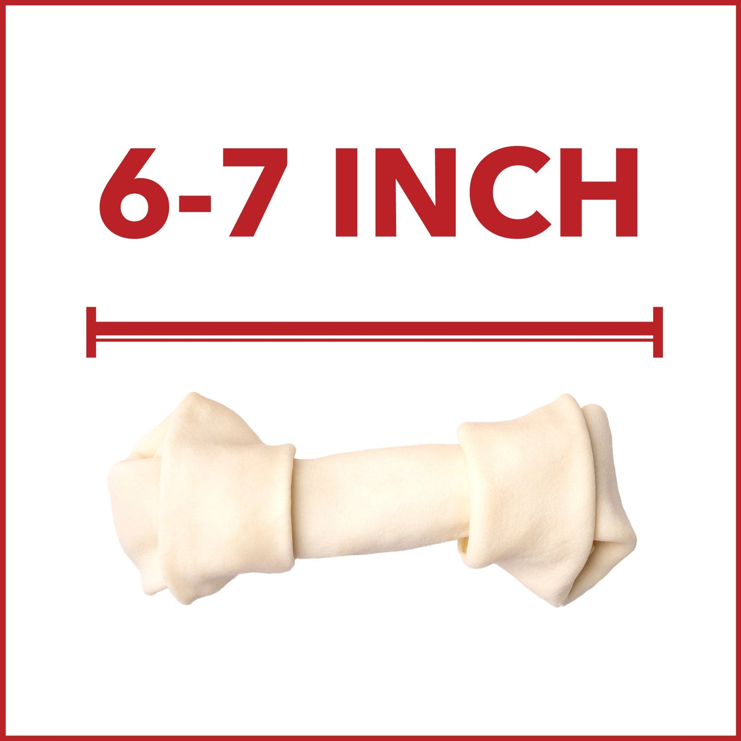 Pet Factory - Made in USA Beefhide Bone 6" Flavored Dog Treat