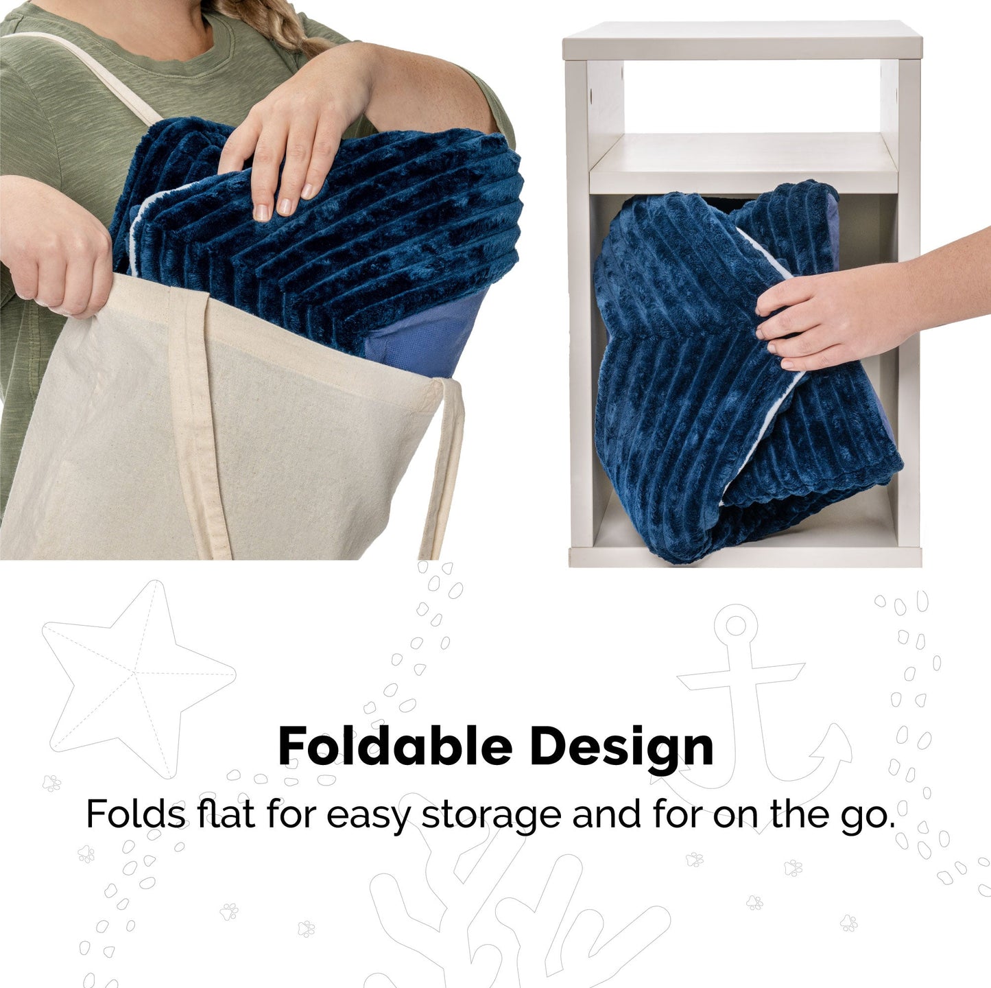 Corduroy Dreamer Boat Cat Bed