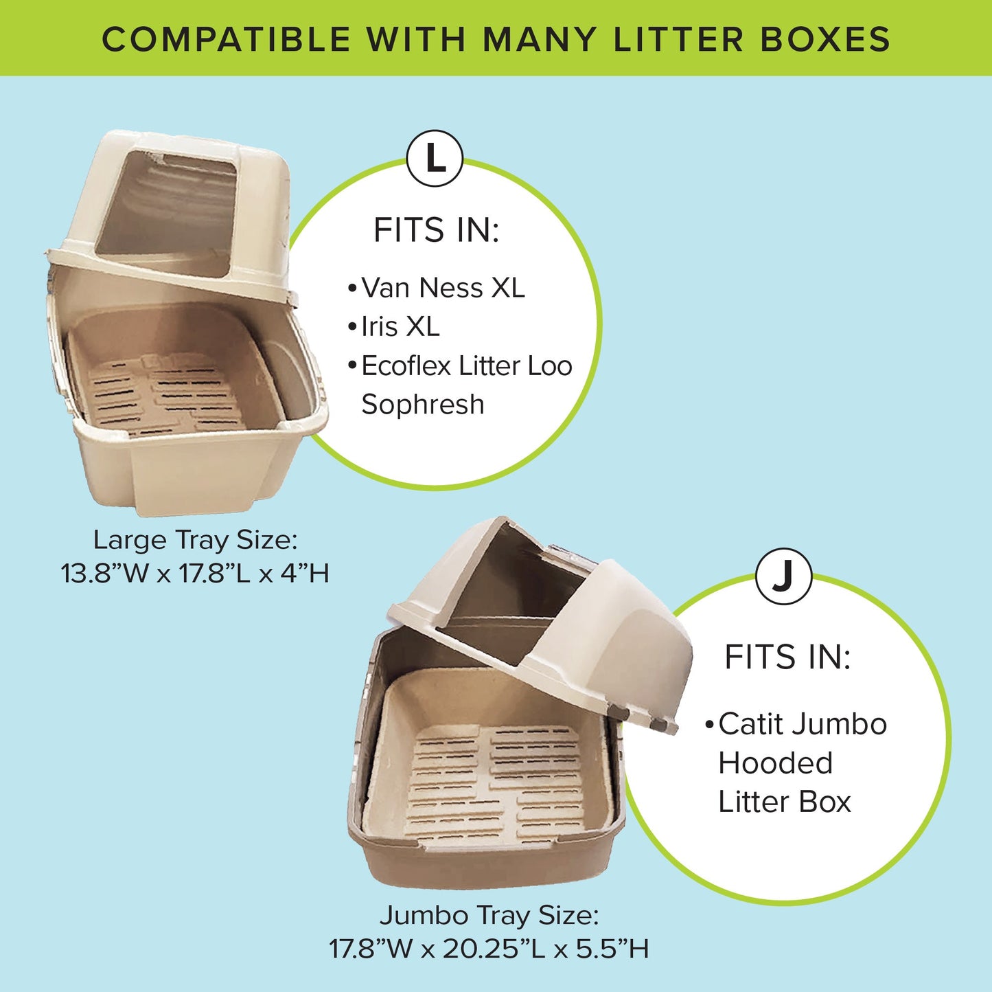 Kitty Sift - Eco-Friendly Sifting Litter Box Kit  (1 Litter Box, 5 Sifting Liners)