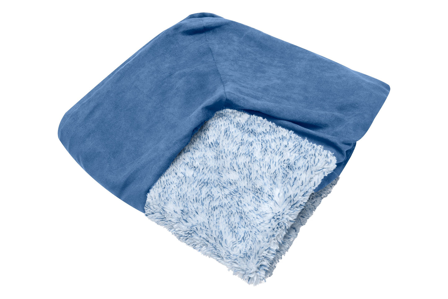 Sofa Dog Bed - Two-Tone Faux Fur & Suede - Cover