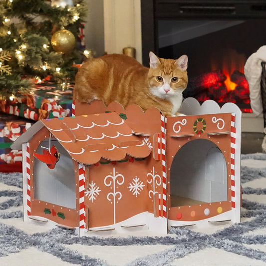 Shabbas/Hannukah and Christmas Corrugated Cat Scratchers