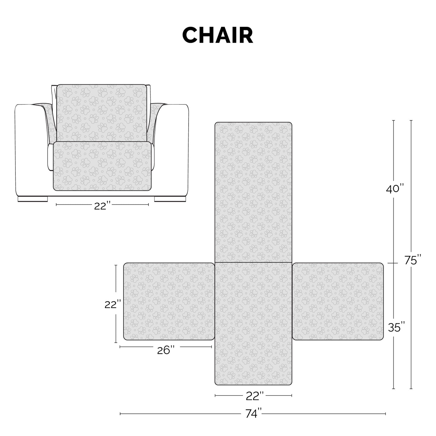 Non-Skid Back Waterproof Furniture Protector