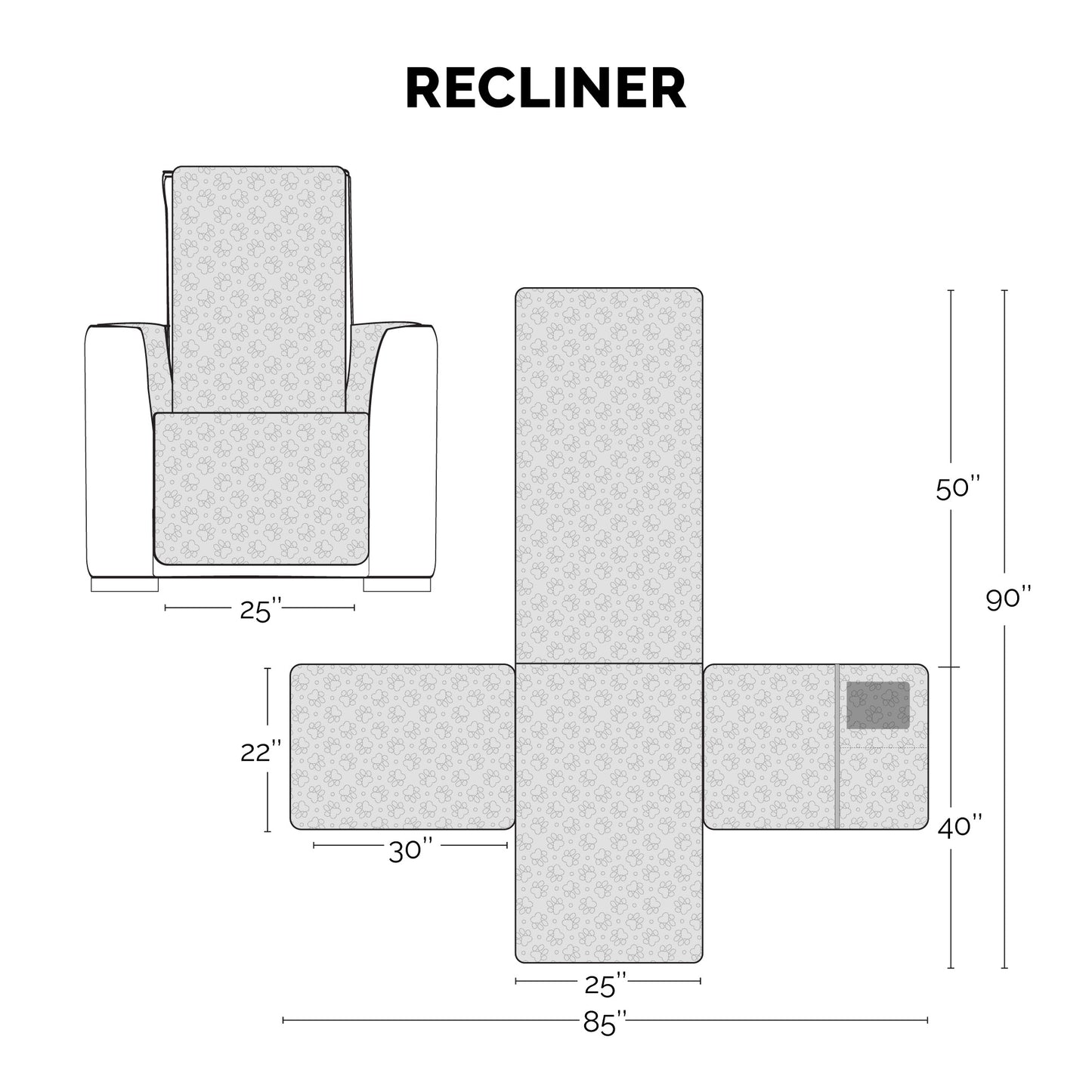 Non-Skid Back Waterproof Furniture Protector