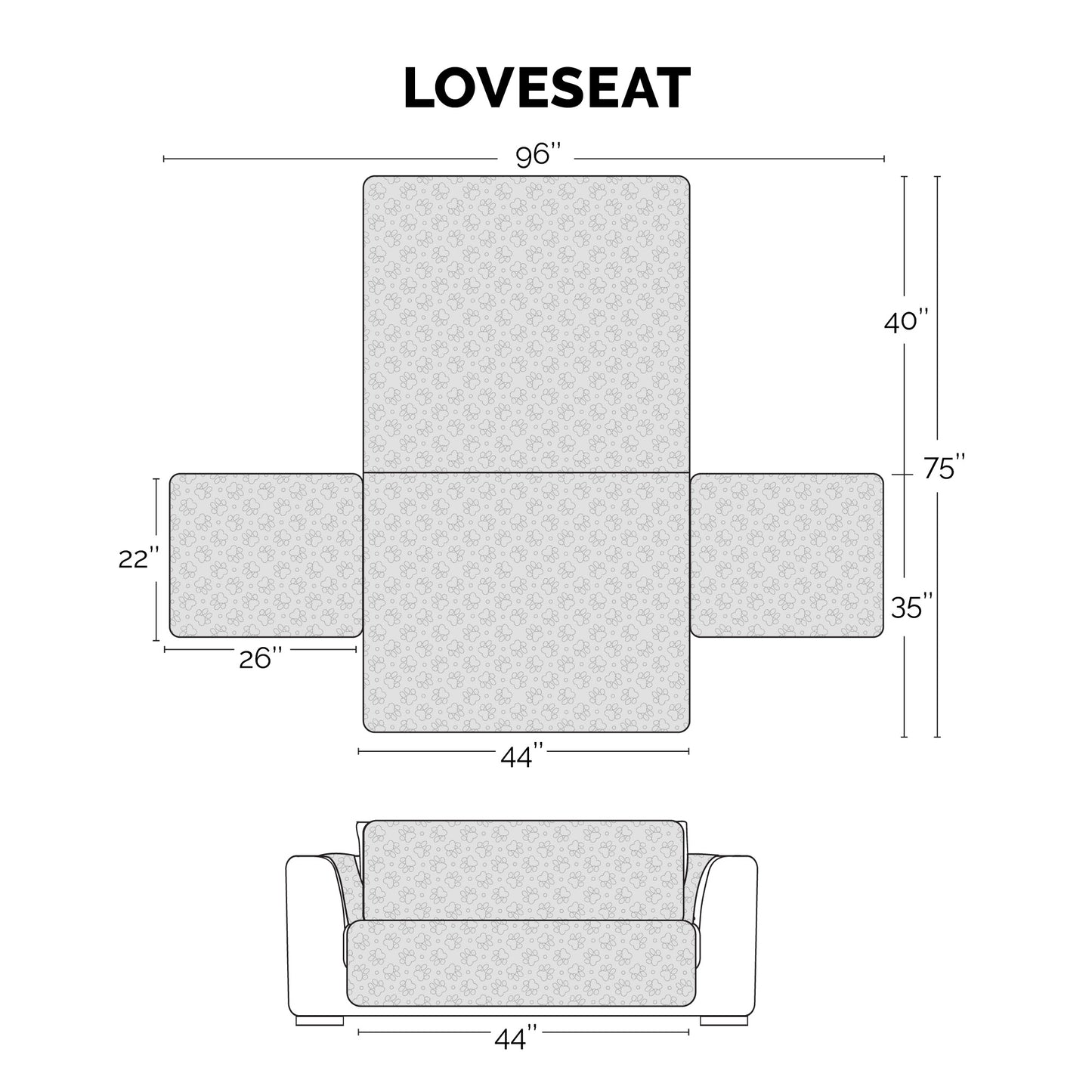 Non-Skid Back Waterproof Furniture Protector