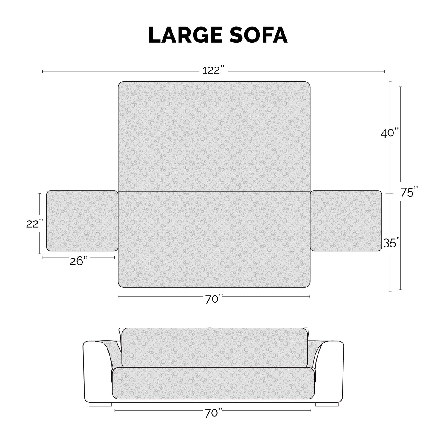 Non-Skid Back Waterproof Furniture Protector