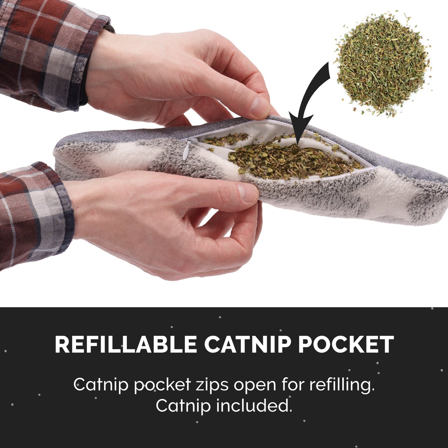 Catnip Kicker Cat Toys 3 pk - Space Print